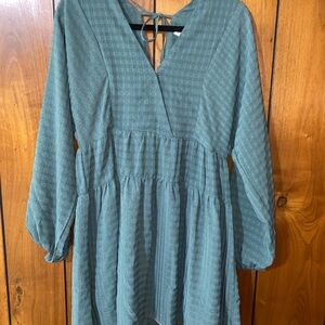 Elegant Green Mini Dress